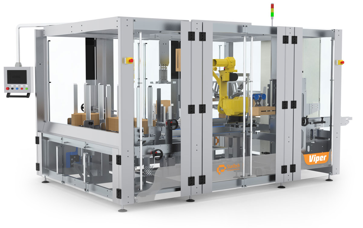 Viper TL is designed to wrap-around products into a tray and lid